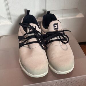 FootJoy Men's Cream and Black Sneakers